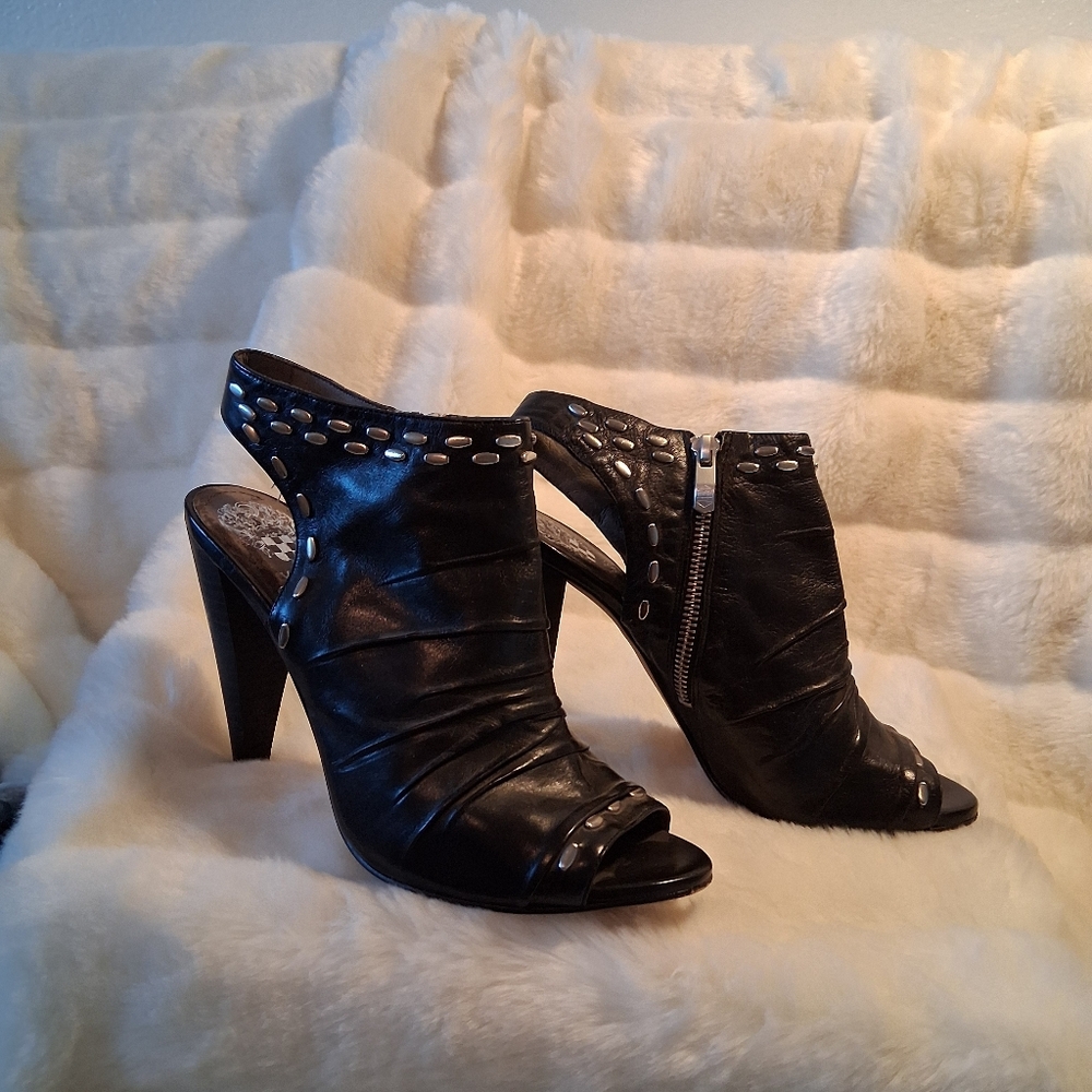Vince Camuto Slingback Peep Toe Ankle Bootie